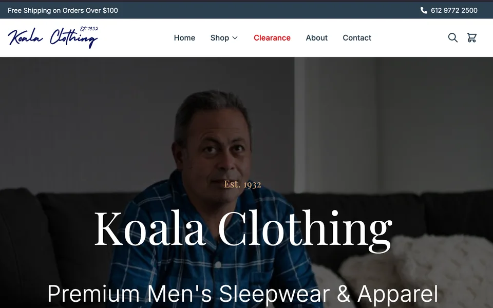 Koala Clothing Australia website